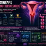 Frekvenční terapie rakoviny děložního čípku - Herbert Eder - výzkumník v oblasti frekvence Infografika o frekvenční léčbě rakoviny děložního čípku s příznaky, prevencí, diagnostikou, léčbou a rizikovými faktory ve stručném přehledu.
