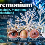 Acremonium – plíseň, příznaky a léčba – Herbert Eder – výzkumník v oblasti frekvencí Symbolické vlákna houby Acremonium s malými spórami – odkaz na článek o příznacích, diagnostice a léčbě.