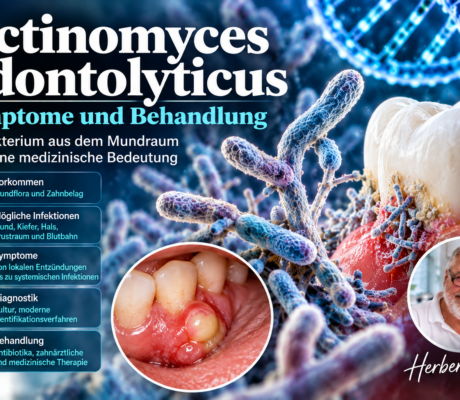 Actinomyces odontolyticus – Symptome und Behandlung - Herbert Eder - Frequenzforscher Symbolische Bakterien und ein Zahnmodell zum Artikel über Actinomyces odontolyticus, mögliche Infektionen und Behandlung.