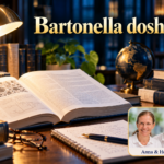 Bartonella doshiae – Anna und Herbert - Herbert Eder - Frequenzforscher Offenes Fachbuch, Globus und Notizbuch unter dem Titel Bartonella doshiae.