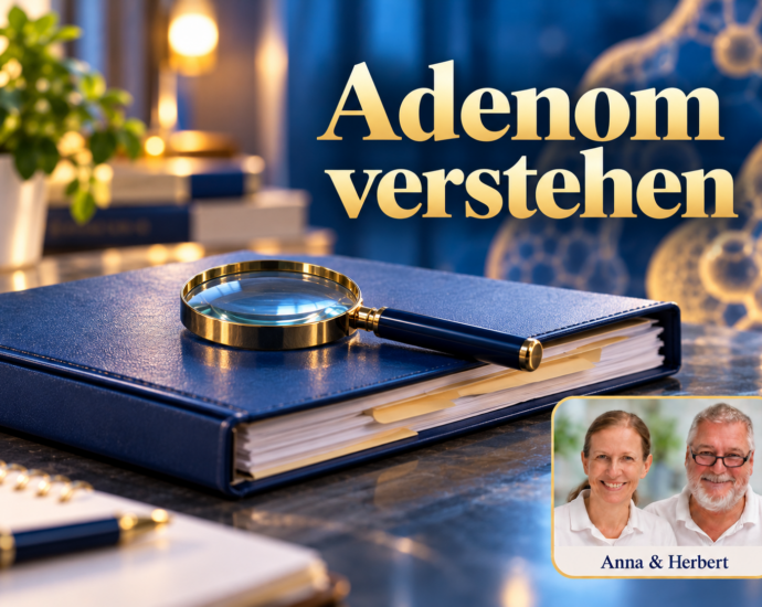 Lupe auf einem geschlossenen Ordner unter dem Titel Adenom verstehen.