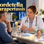 Bordetella parapertussis – Anna und Herbert - Herbert Eder - Frequenzforscher Mann und Frau im weißen Mantel sprechen unter dem Titel Bordetella parapertussis.