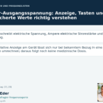 Zapper-Ausgangsspannung Anzeige Tasten und gespeicherte Werte richtig verstehen - Herbert Eder - Frequenzforscher Wissensgrafik zum Thema „Zapper-Ausgangsspannung: Anzeige, Tasten und gespeicherte Werte richtig verstehen“ mit Erläuterungen und Porträtfeld Anna und Herbert.