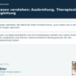 Metastasen verstehen Ausbreitung Therapieziele und Begleitung - Herbert Eder - Frequenzforscher Wissensgrafik zum Thema „Metastasen verstehen: Ausbreitung, Therapieziele und Begleitung“ mit Erläuterungen und Porträtfeld Anna und Herbert.